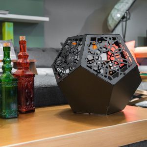 VARGO | 3D Metal Sade Geometrik Mumluk & Kahve Masası