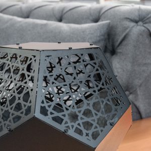 VARGUS | 3D Metal Sade Geometrik Mumluk & Kahve Masası