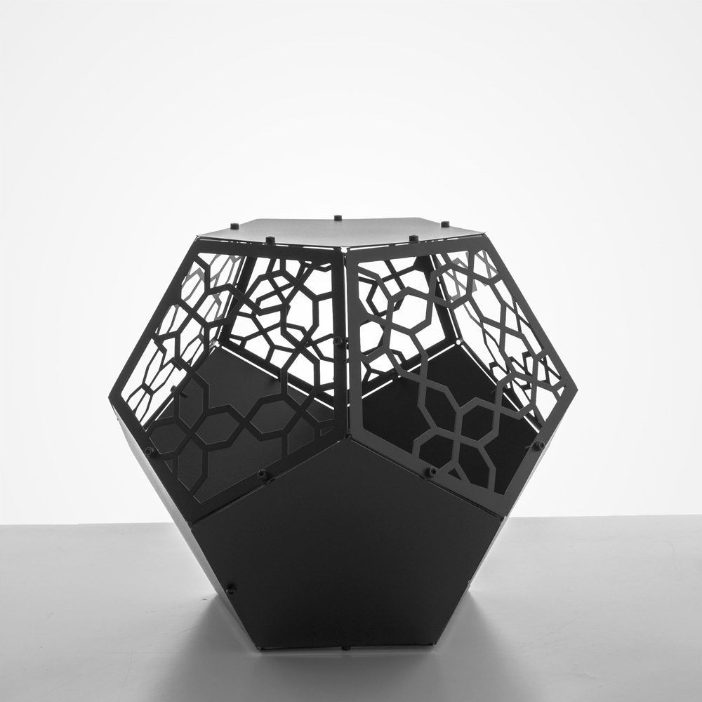 VARGA | 3D Metal Sade Geometrik Mumluk & Kahve Masası - Görsel 5