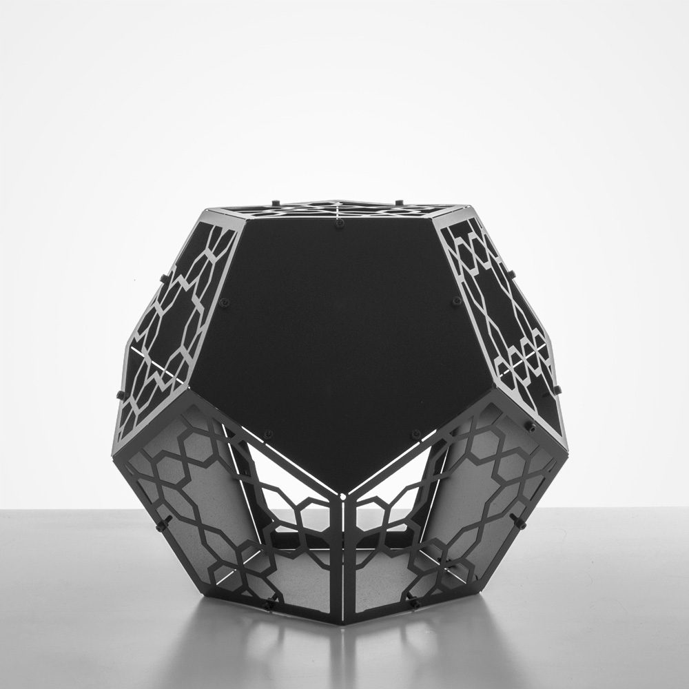 VARGA | 3D Metal Sade Geometrik Mumluk & Kahve Masası - Görsel 4