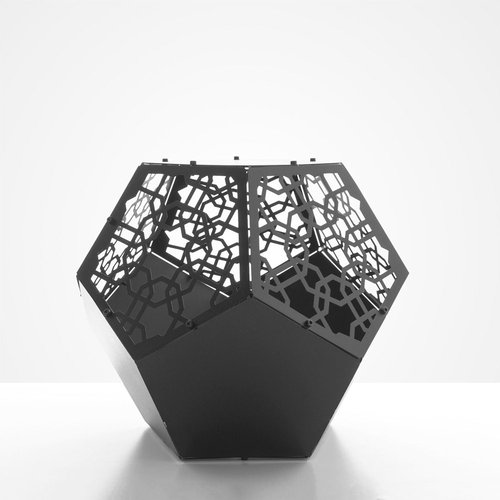 VARGO | 3D Metal Sade Geometrik Mumluk & Kahve Masası - Görsel 5