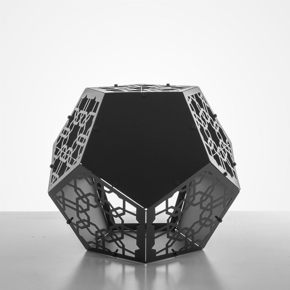 VARGO | 3D Metal Sade Geometrik Mumluk & Kahve Masası - Görsel 4
