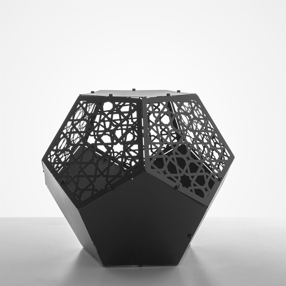 VARGUS | 3D Metal Sade Geometrik Mumluk & Kahve Masası - Görsel 5