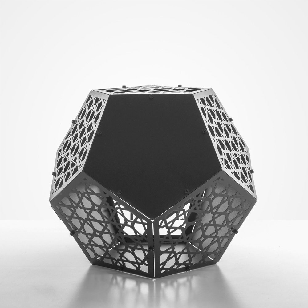 VARGUS | 3D Metal Sade Geometrik Mumluk & Kahve Masası - Görsel 4