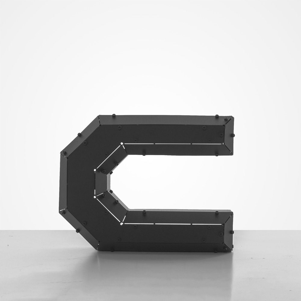HARF SERİSİ | 3D Geometrik Harf Masa & Duvar Dekoru - Görsel 4
