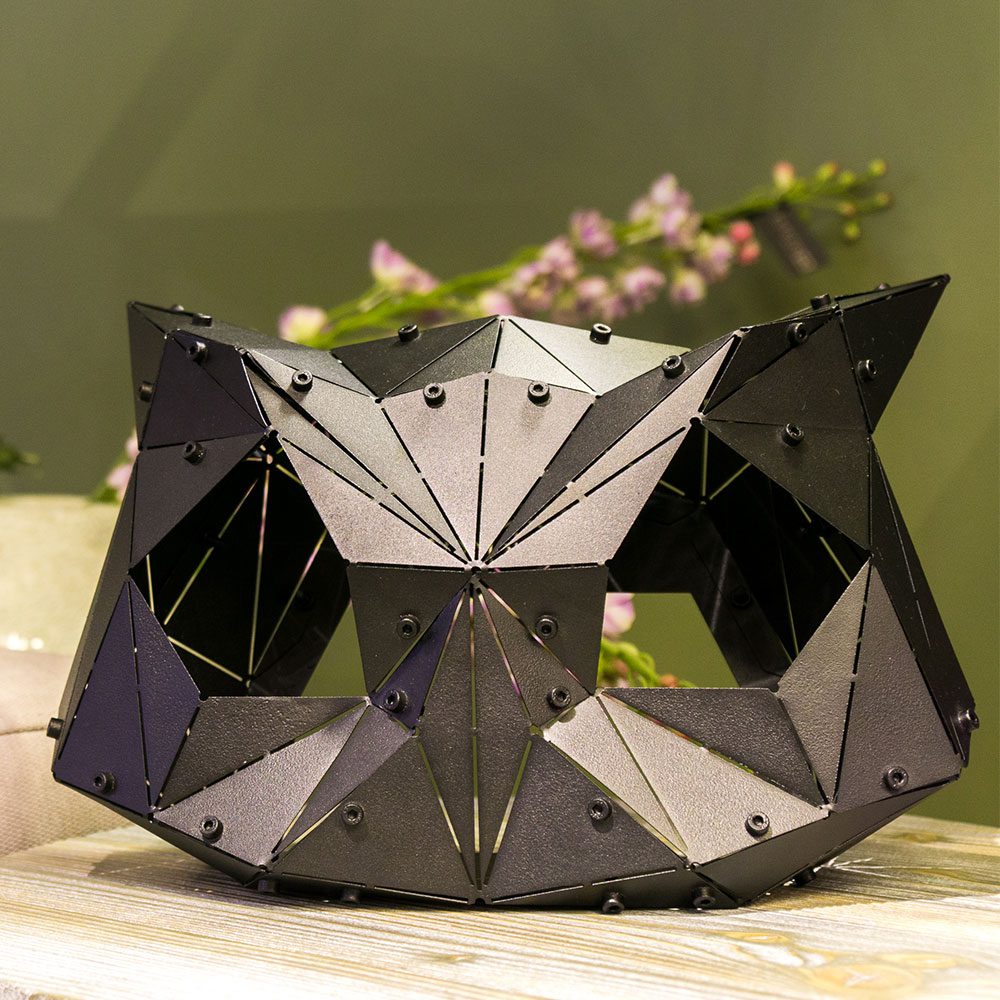 OWL | 3D Geometrik Metal Baykuş Kafası - Görsel 5