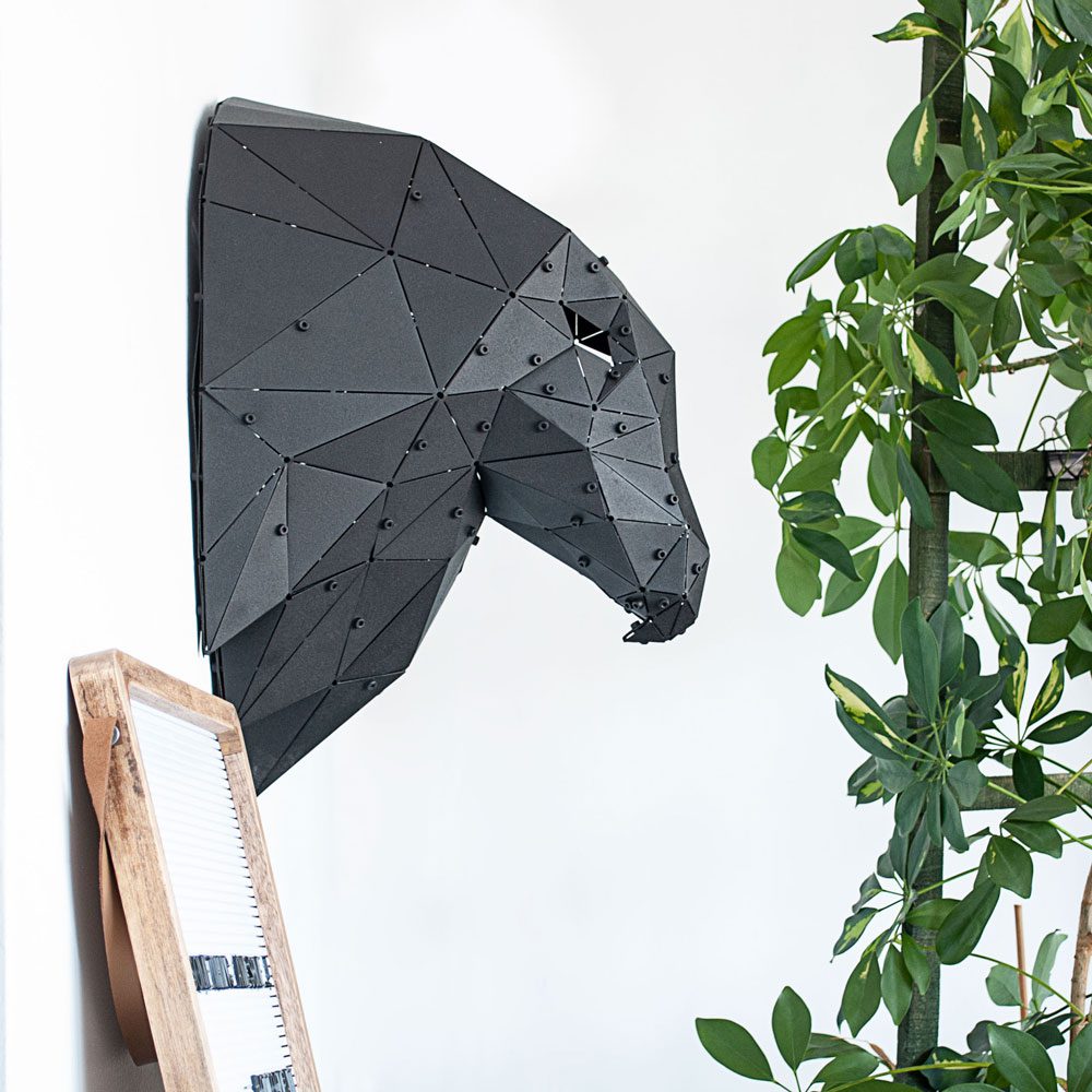 AGILLO V2 | 3D Geometrik Metal Kartal Kafası Duvar Dekoru