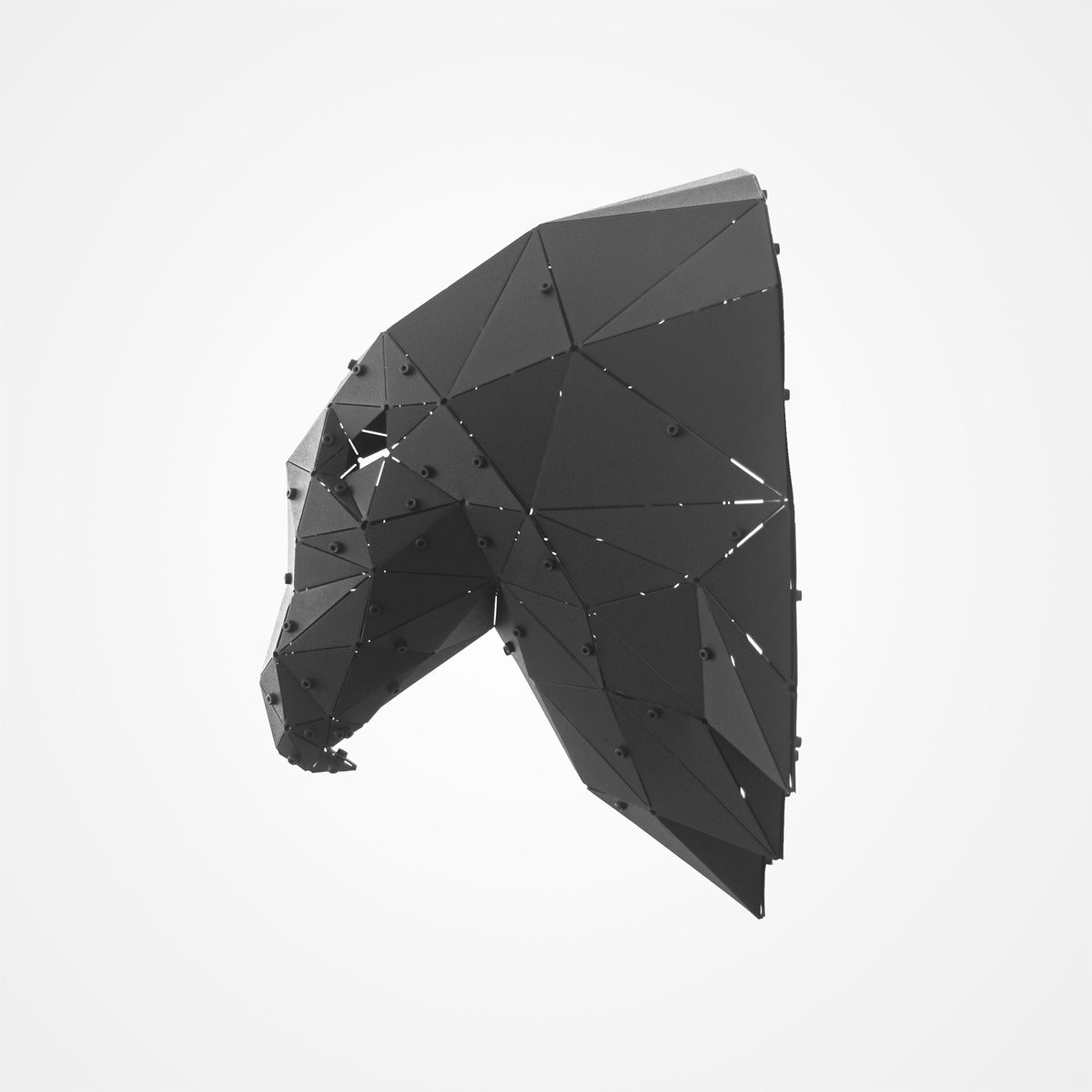 AGILLO V2 | 3D Geometrik Metal Kartal Kafası Duvar Dekoru - Görsel 3