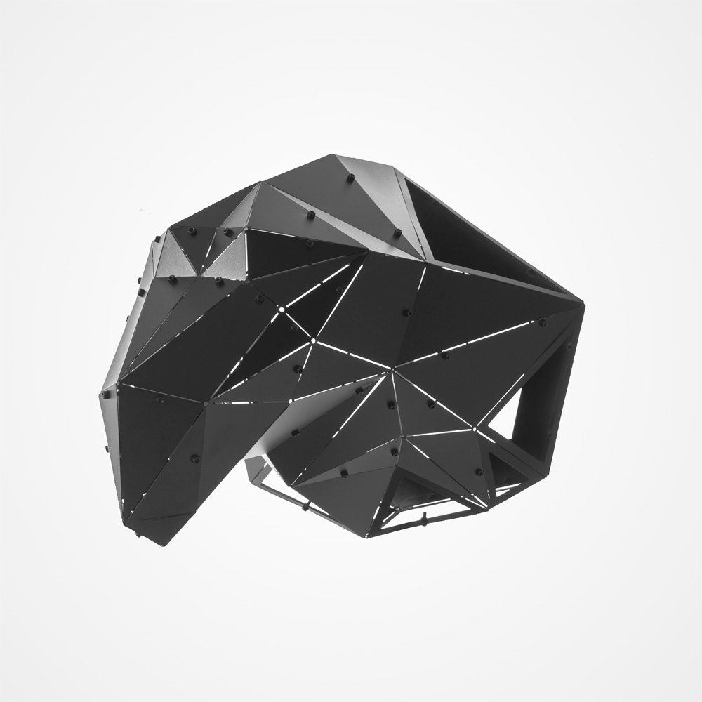 AGILLO | 3D Geometrik Metal Kartal Kafası Duvar Dekoru - Görsel 3
