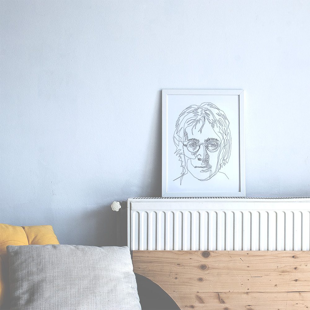 JOHN LENNON | Tek Çizgi Poster Serisi - Görsel 3