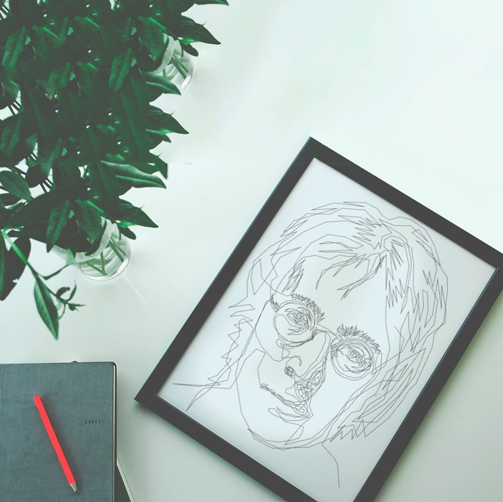 JOHN LENNON | Tek Çizgi Poster Serisi - Görsel 2