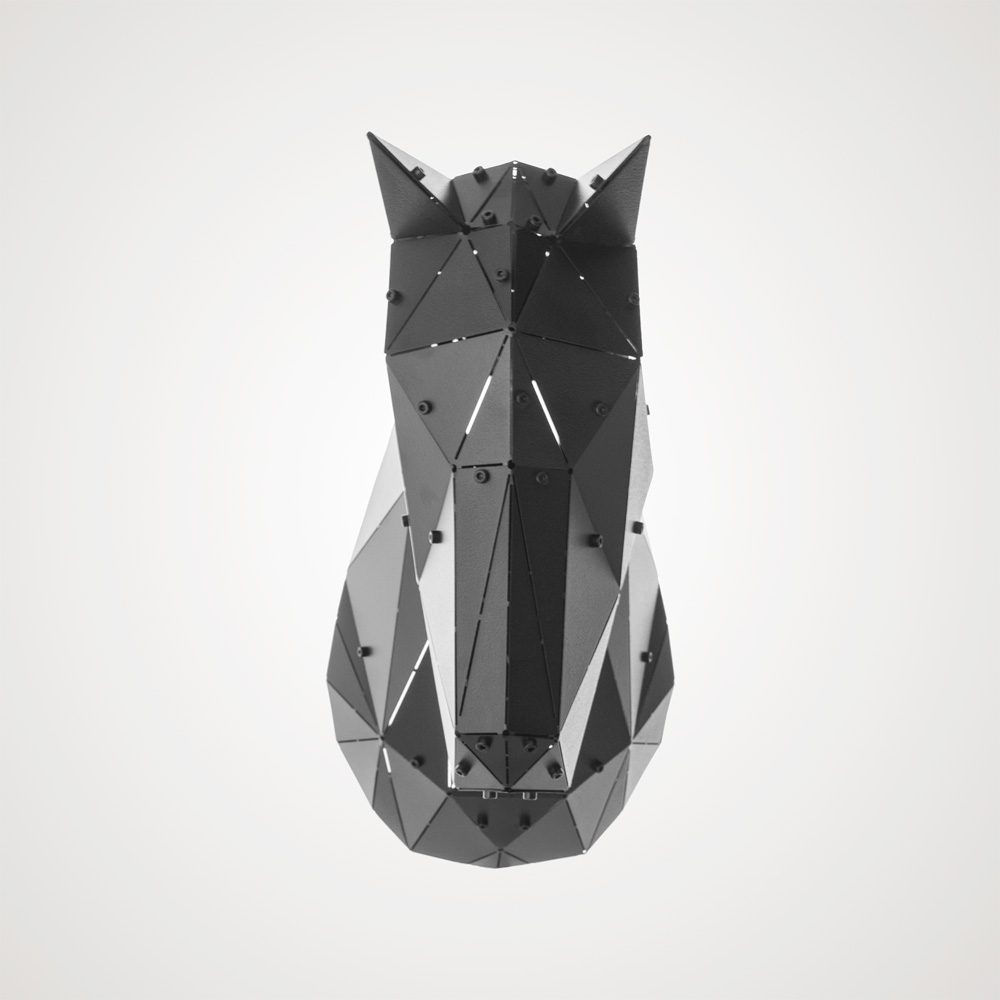 CAVALLO | 3D Geometrik Metal At Kafası Duvar Dekoru - Görsel 5