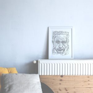 ALBERT EINSTEIN | Tek Çizgi Poster Serisi