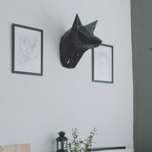 FOX | 3D Geometrik Metal Tilki Kafası Duvar Dekoru