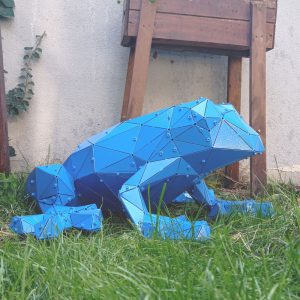 KIKKER | 3D Metal Geometrik Kurbağa Dekoru