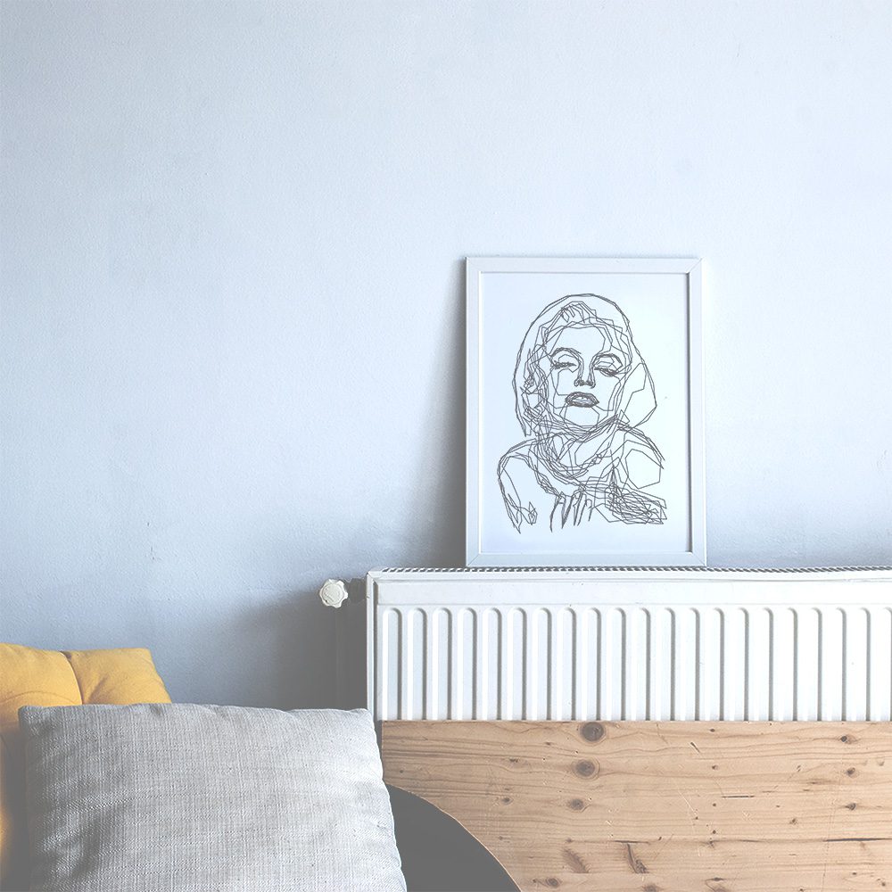 MARILYN MONROE | Tek Çizgi Poster Serisi - Görsel 2