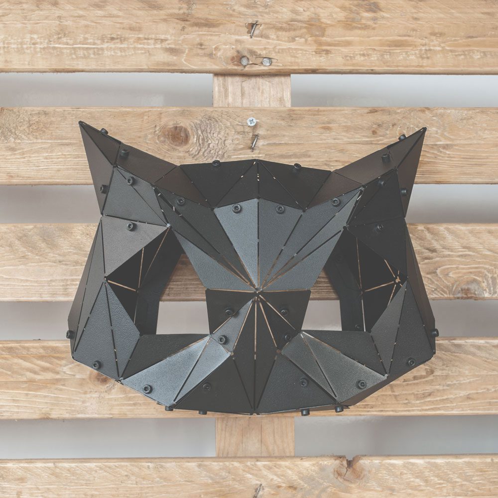 OWL | 3D Geometrik Metal Baykuş Kafası - Görsel 4