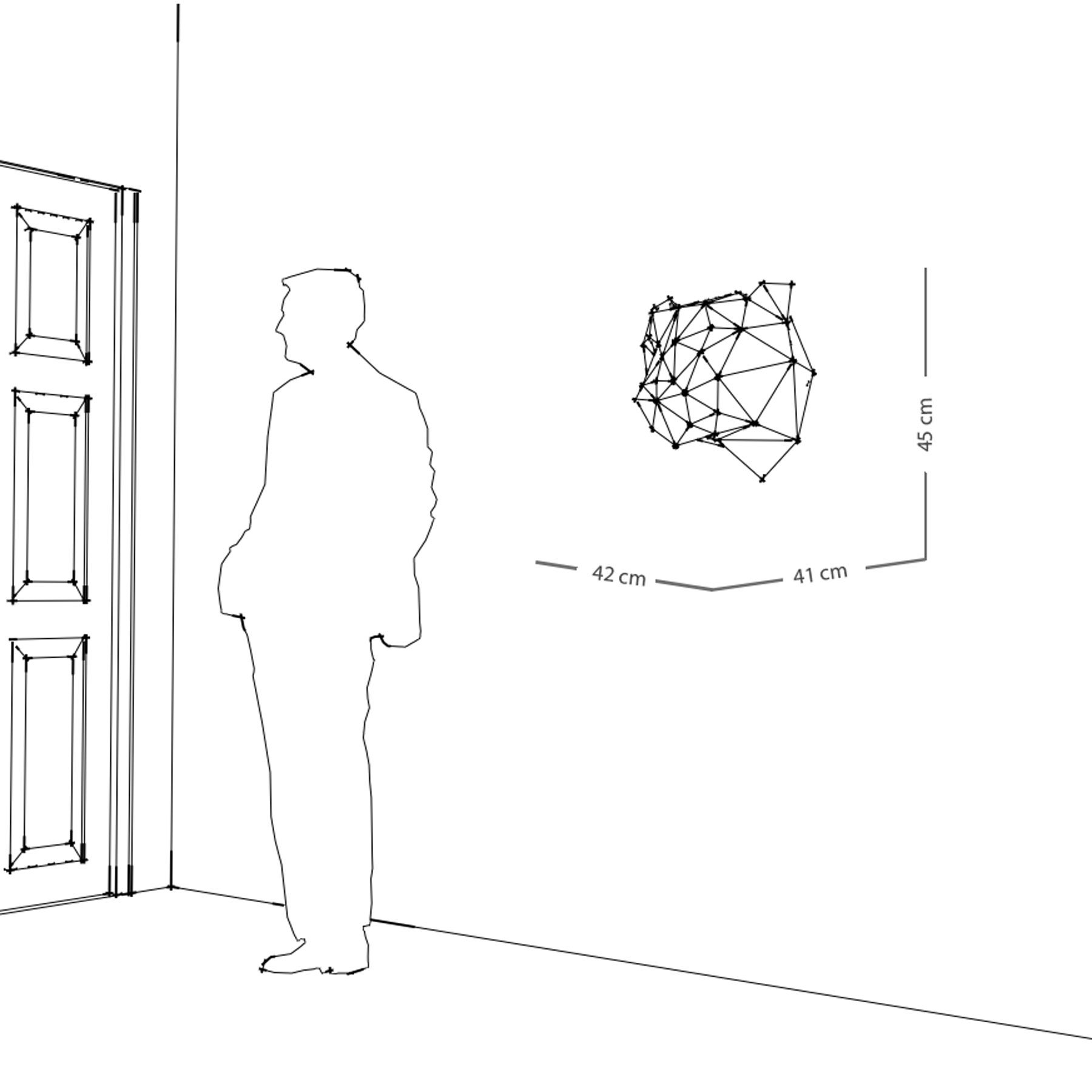 PANTER | 3D Geometrik Metal Panter Kafası Duvar Dekoru - Görsel 6