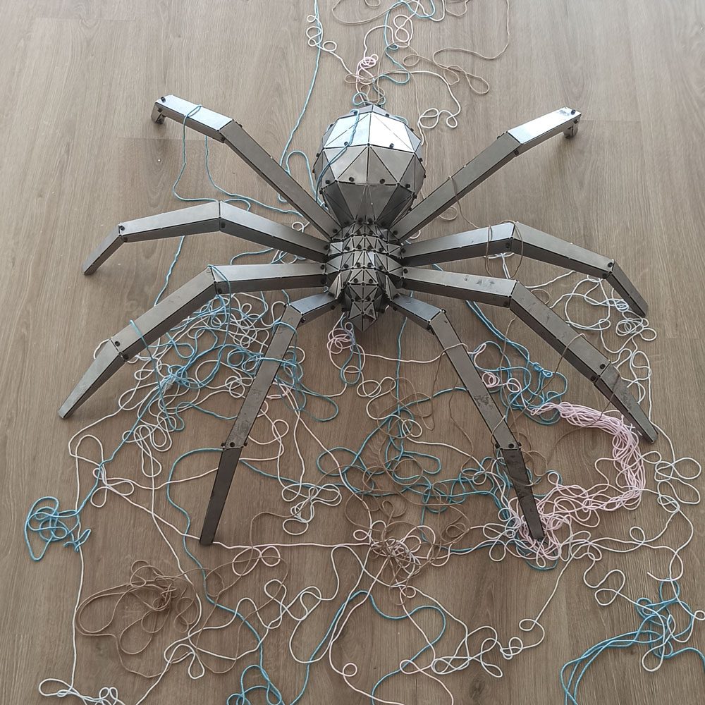 VENOM | 3D Metal Geometrik Örümcek Duvar & Yer Dekoru